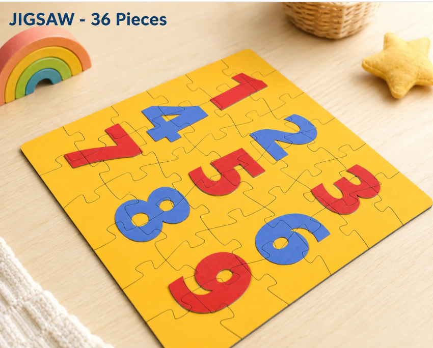 Jigsaw Puzzle - 36 Pieces - Numbers, Standard