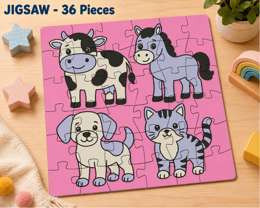 Jigsaw Puzzle - 36 Pieces - Pets, Standard